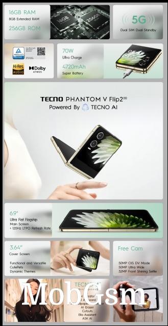 Tecno Phantom V Fold2 and V Flip2 highlights