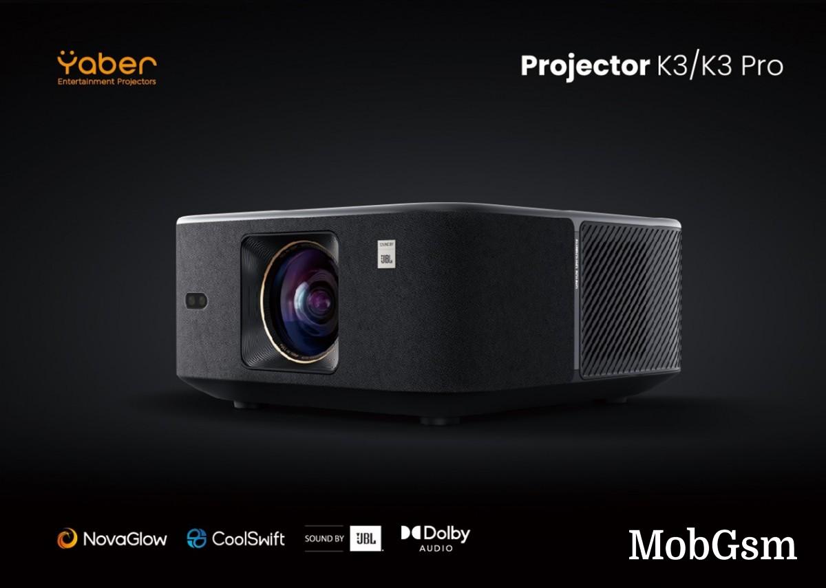 The new Yaber K3 smart projector beams a bright 1,600 lumen picture, has dual 15W JBL speakers