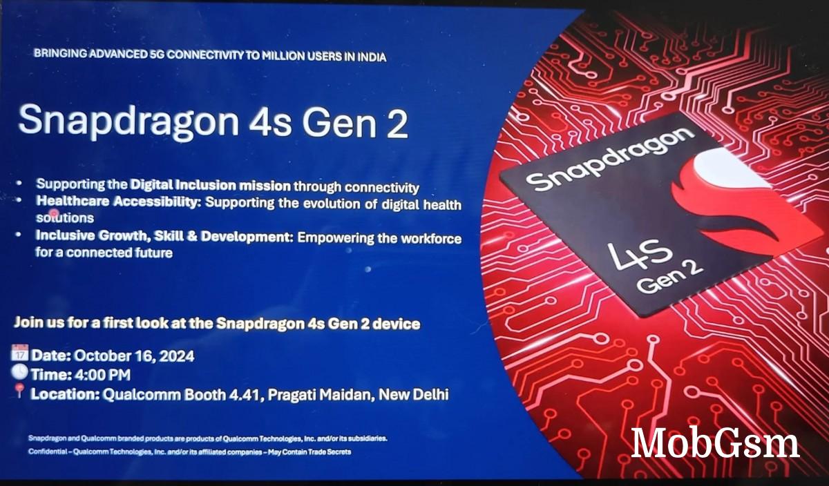 First Snapdragon 4s Gen 2 smartphone is coming next week