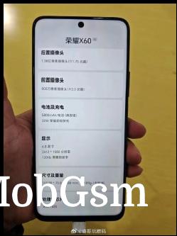 Honor X60 leaked images