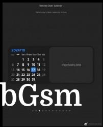 Calendar app widget