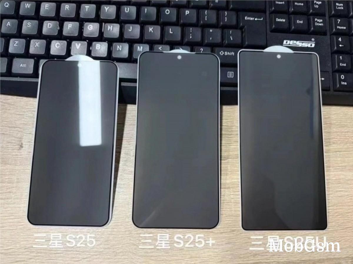 Live photo of Samsung Galaxy S25 displays confirm thin bezels