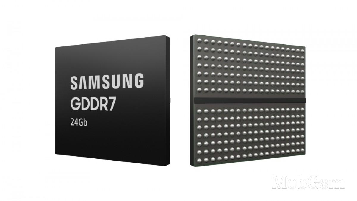 Samsung develops 24 Gb GDDR7 DRAM, production starts 2025