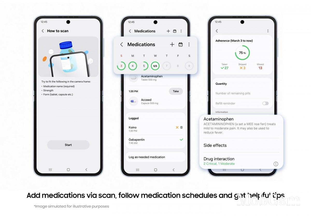 Samsung Health app update lets you view your medical records, track your medications and food