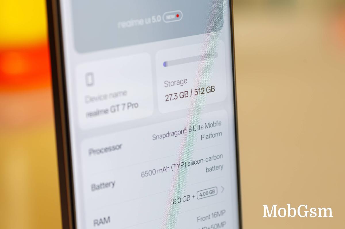 We will be using the Realme GT7 Pro for this test