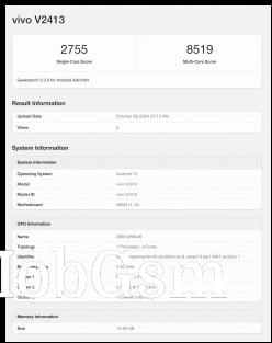 vivo X200 Pro Geekbench run and SGS Fimko listing