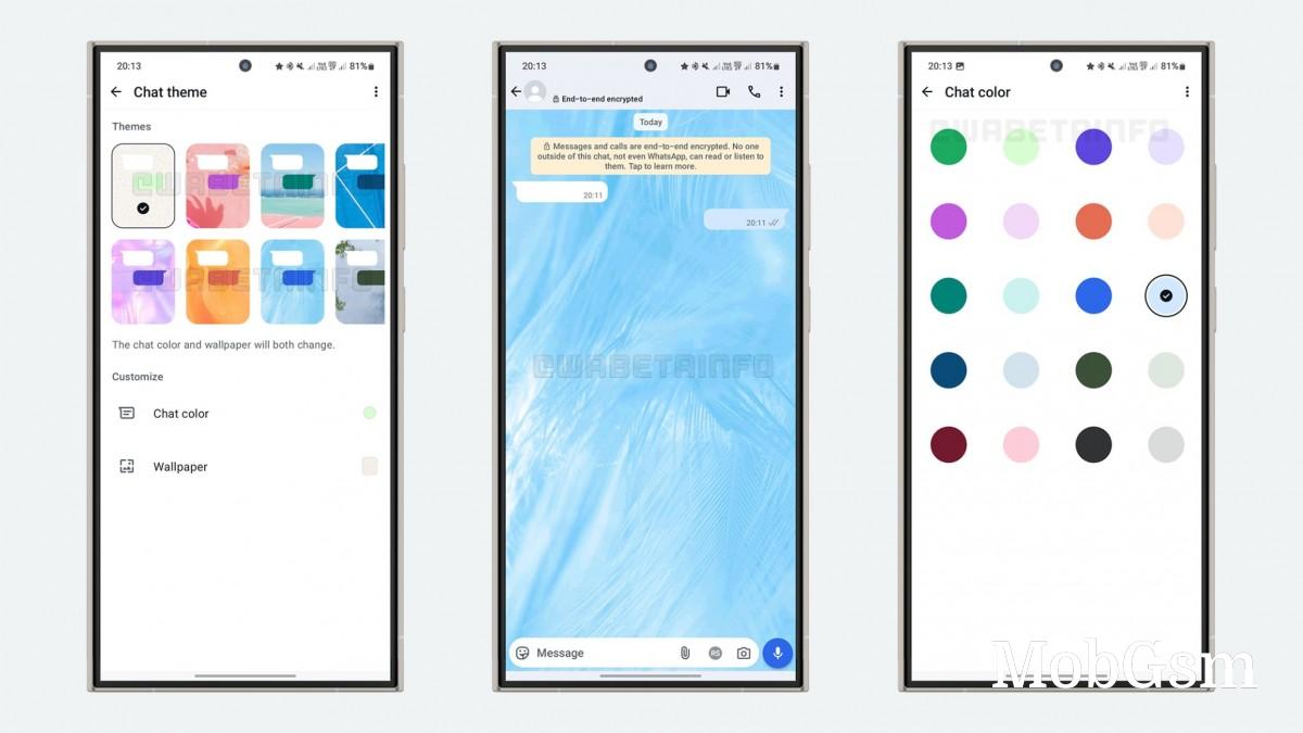 WhatsApp chat-specific themes are now rolling out