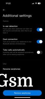 Xiaomi Earbuds app and features on Buds 5