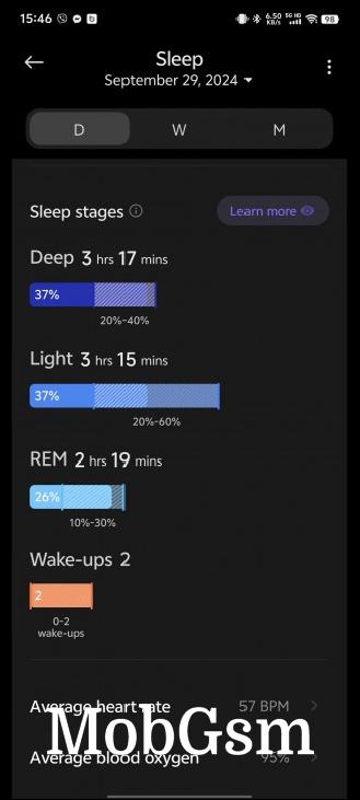 Sleep tracking