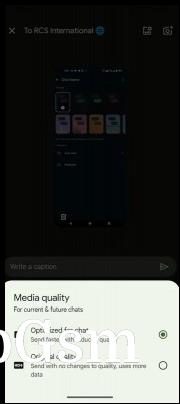New image quality for sending photos over Google Messages