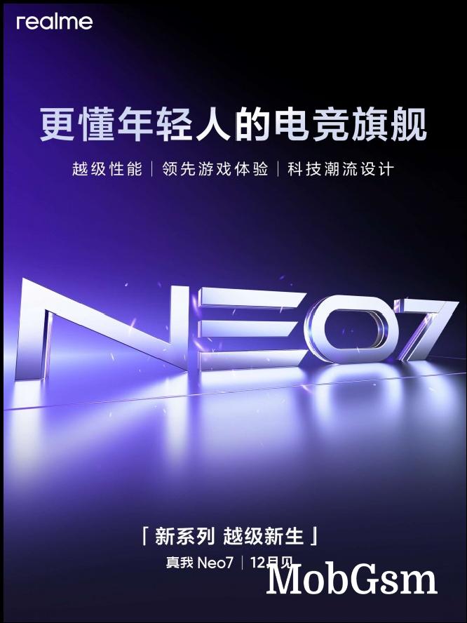 Realme Neo7 is coming in December