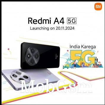 Redmi A4 5G launch date poster and official render