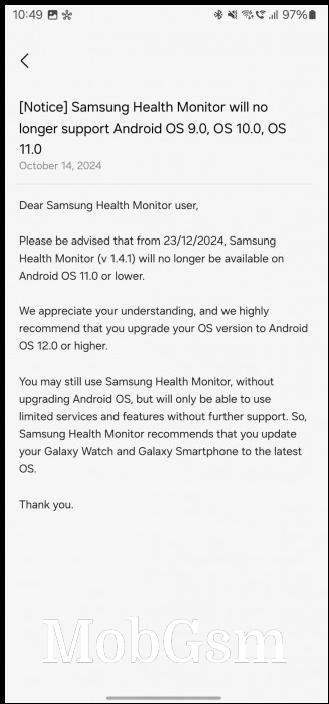 Samsung Health Monitor screenshots