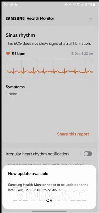 Samsung Health Monitor screenshots