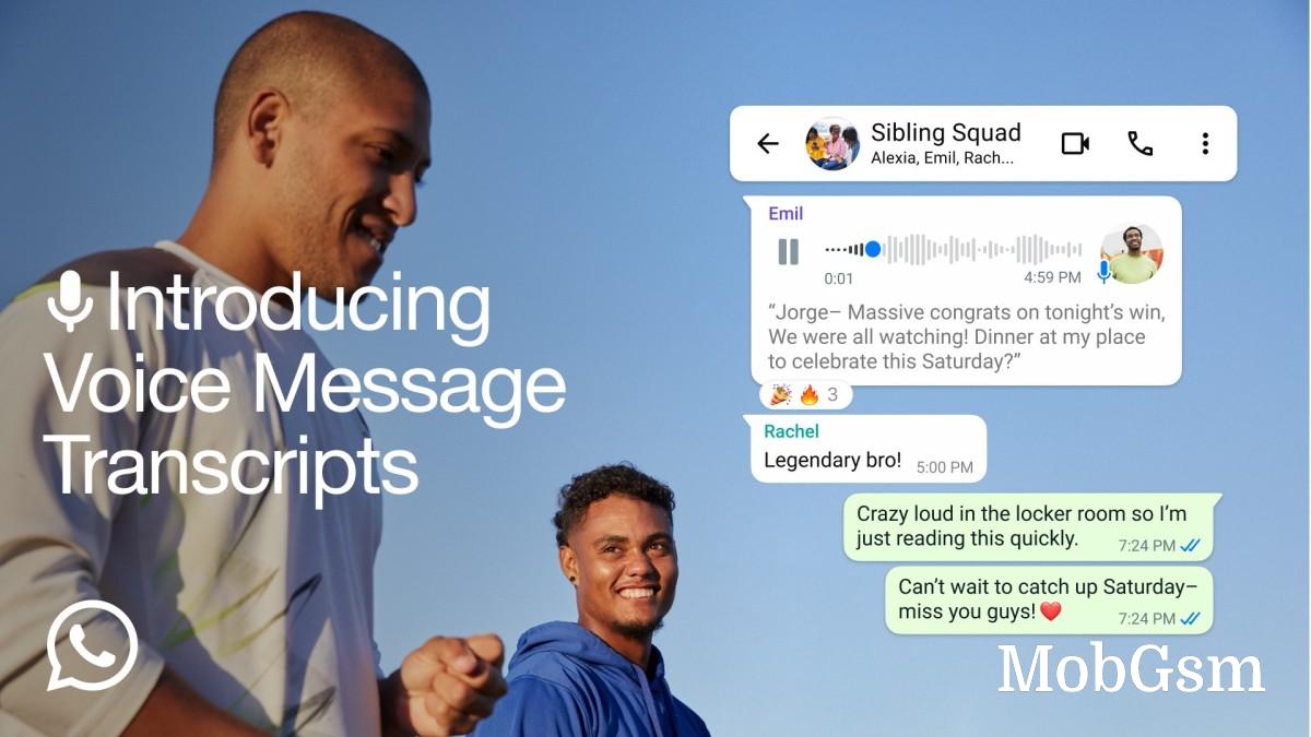 WhatsApp gets voice message transcripts