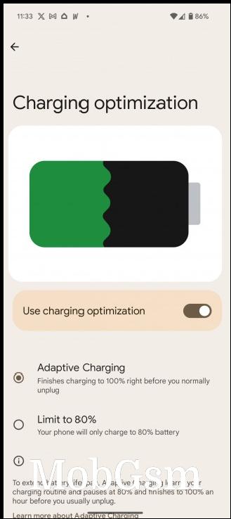 Enabling the battery charge limit and bypass