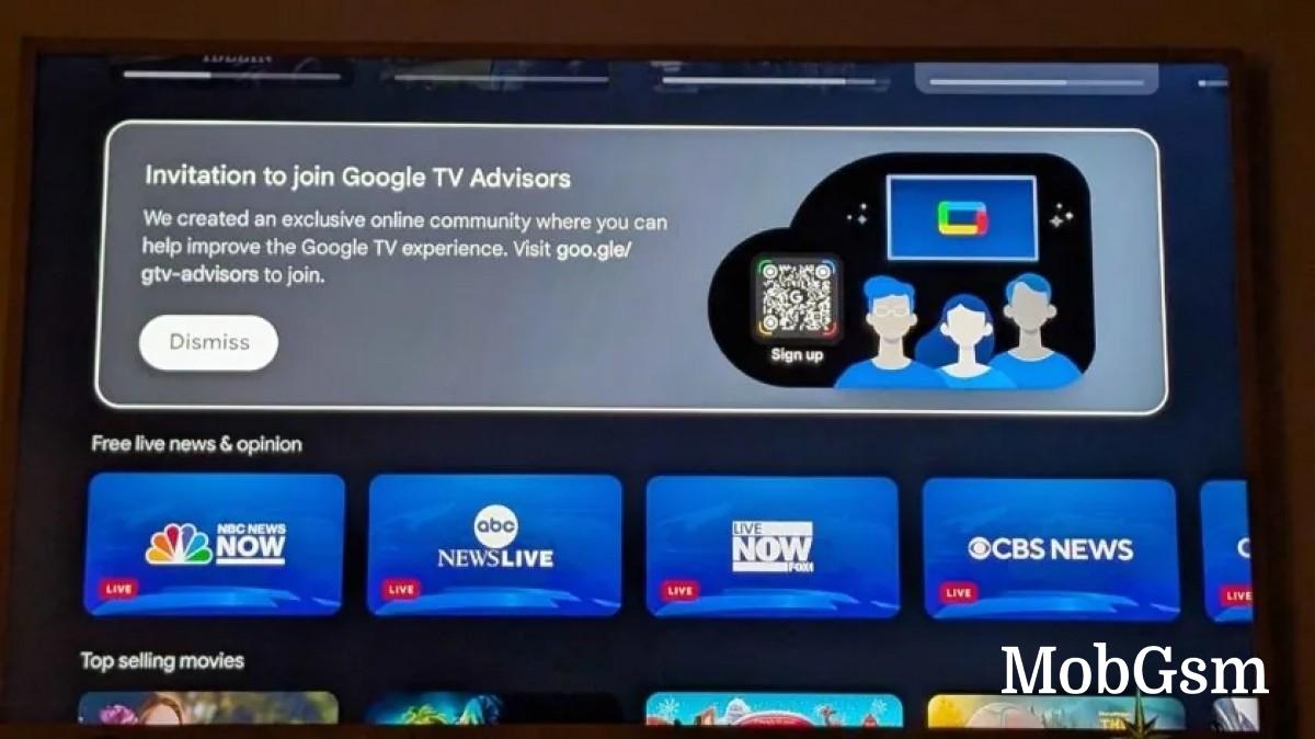 Google is looking for user feedback on the Google TV platform