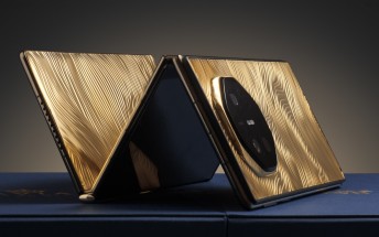 Caviar unveils Huawei Mate XT Ultimate with an 18k gold body weighing about 1 kg, costs over $100k