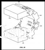 The hinge in a folded state