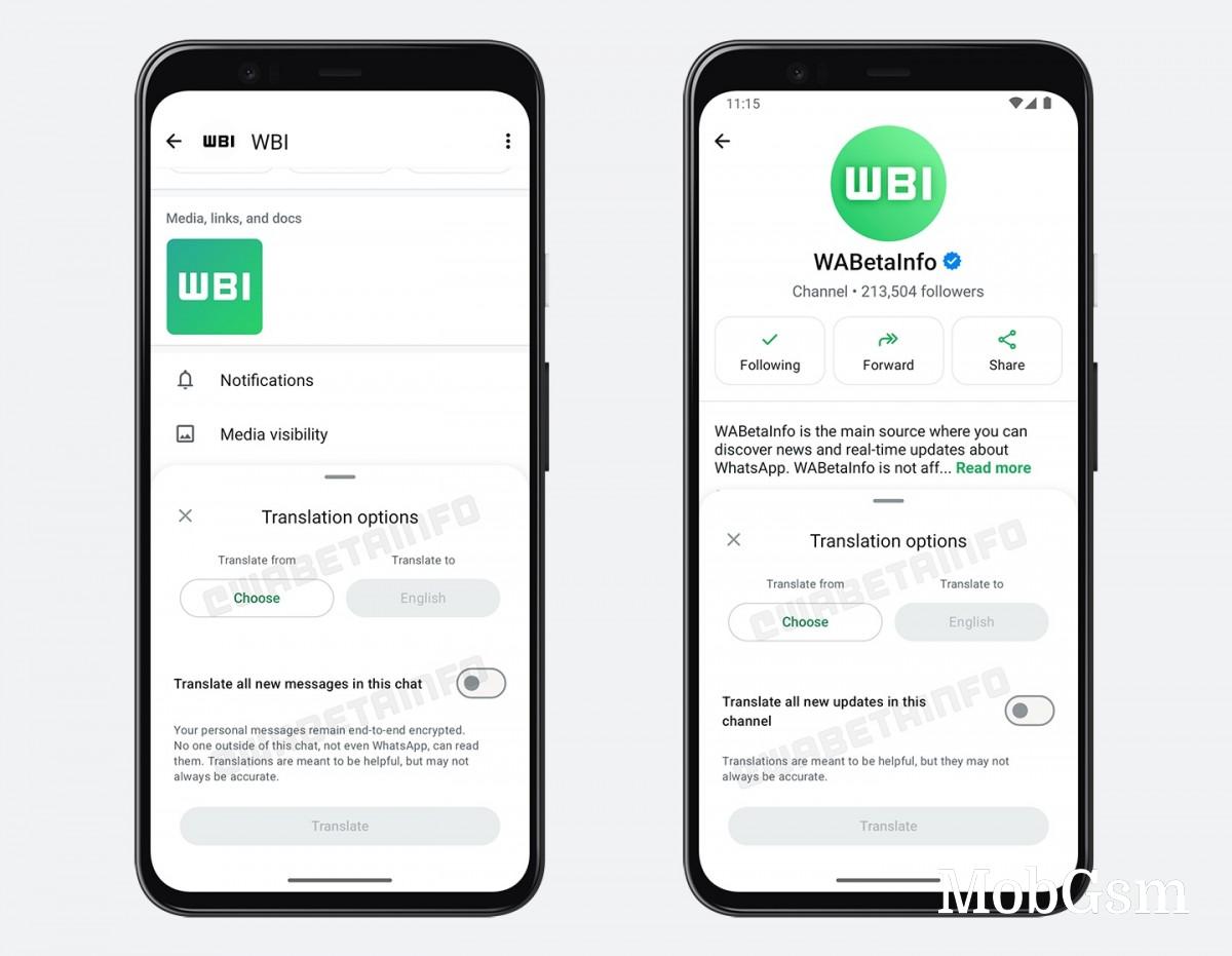 WhatsApp is now working on channel updates translation feature, introduces new calling features
