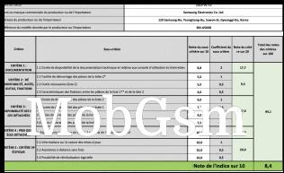 Galaxy A56 repairability score