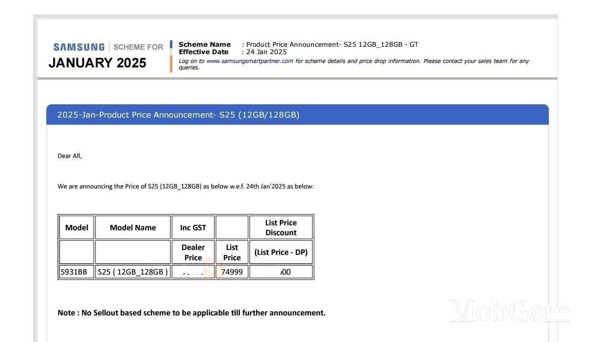 Samsung Galaxy S25 with 128GB of storage will be available in India, here