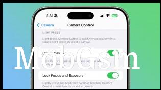 Camera Control changes and Genmoji option in Messages (credit: MacRumors)