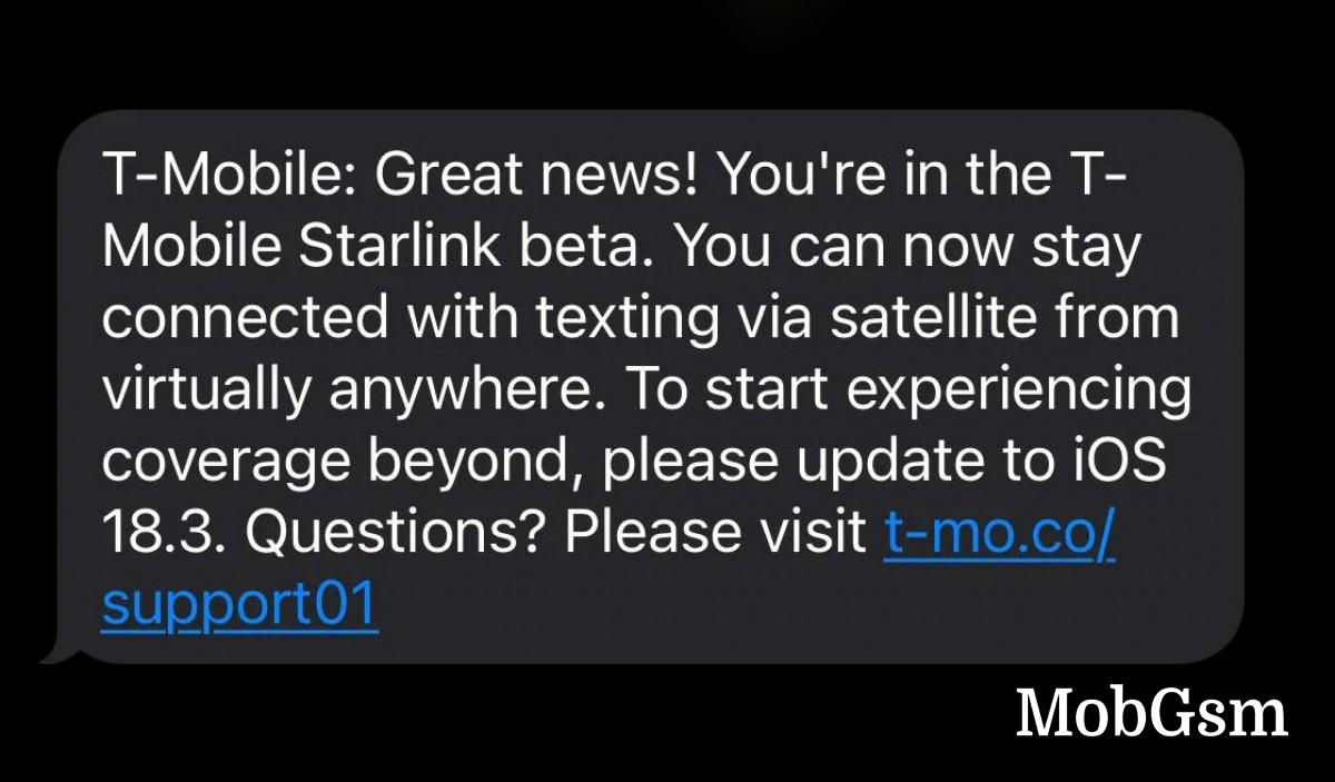 iOS 18.3 quietly adds Starlink satellite connectivity support for T-Mobile users 