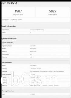 vivo V2453A, possibly the iQOO Z10 Turbo Pro, with a Snapdragon 8s Elite chipset