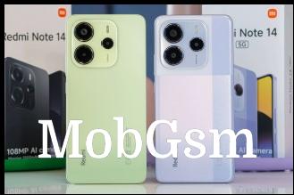 Redmi Note 14 4G in Green, 5G in Purple