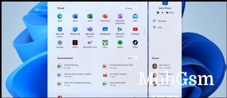 Latest Windows 11 Insiders update brings iPhone integration to the Start menu