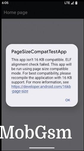 16 KB page size compatibility mode on Android 16 Beta 2