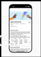 New Apple health study in the Apple Research app