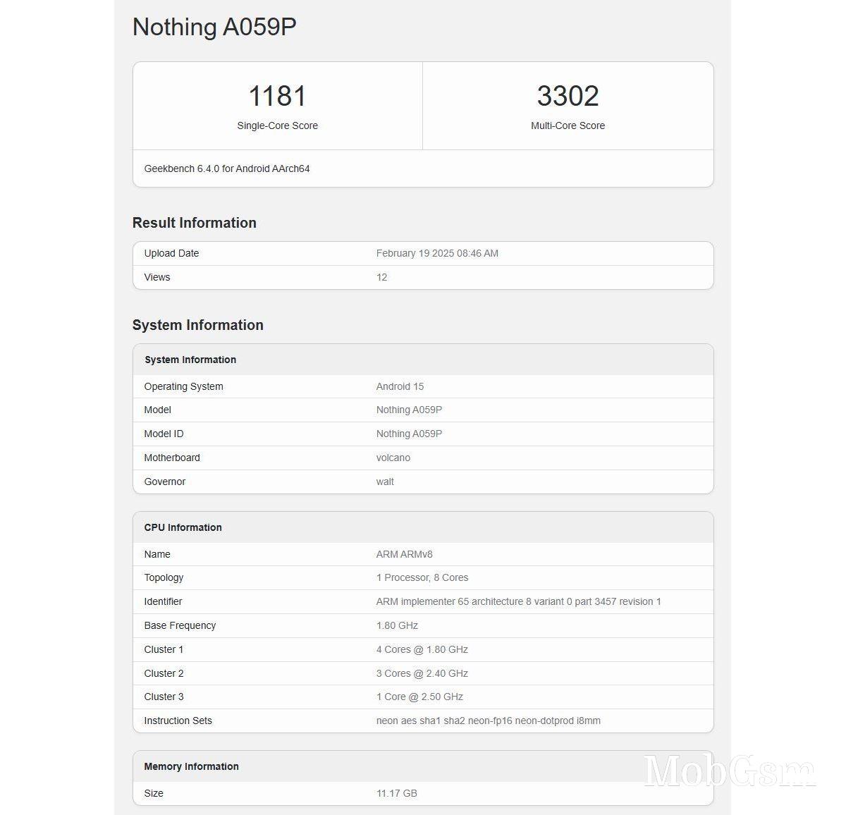 Nothing Phone (3a) Pro runs Geekbench, Snapdragon 7s Gen 3 confirmed