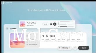 Opera Air lets you mix binaural beats, background music and ambient sounds