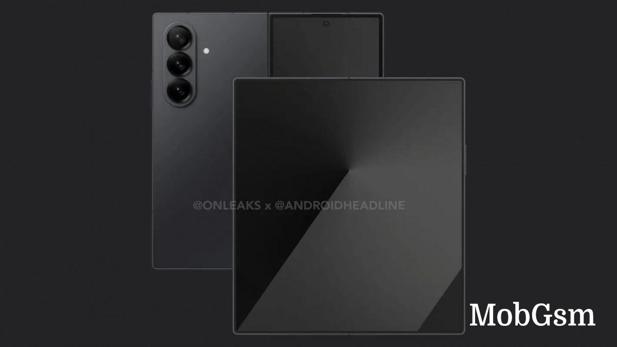 Samsung Galaxy Z Fold7 renders show a thinner device