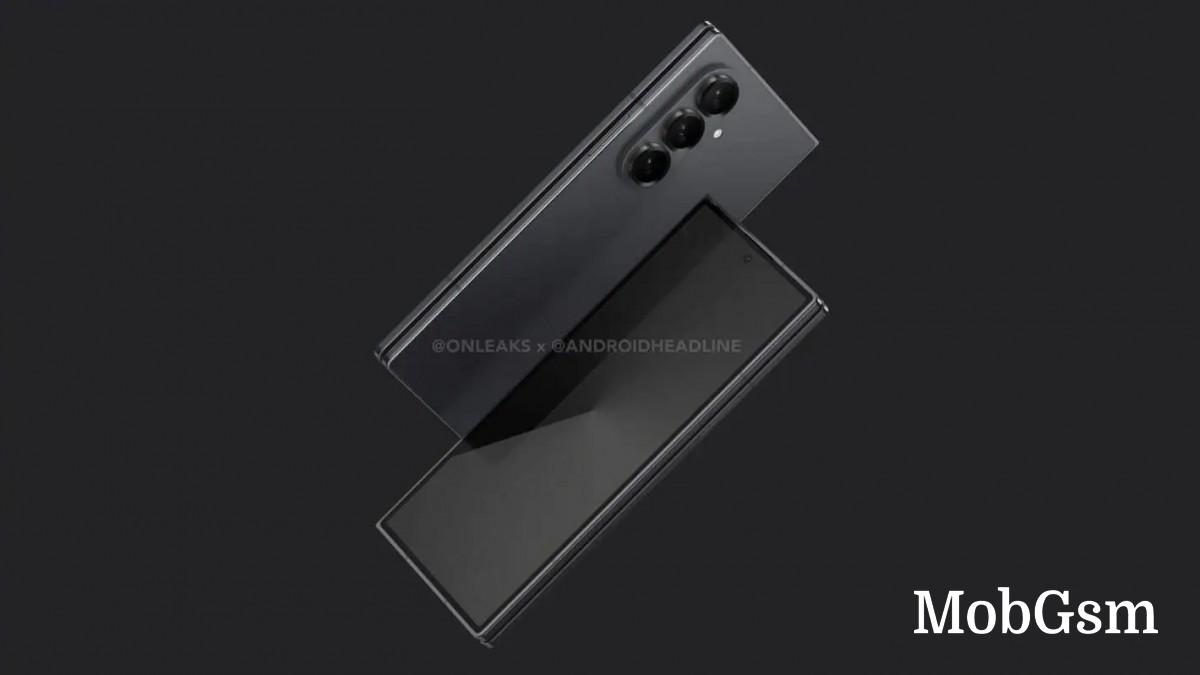 Samsung Galaxy Z Fold7 renders show a thinner device