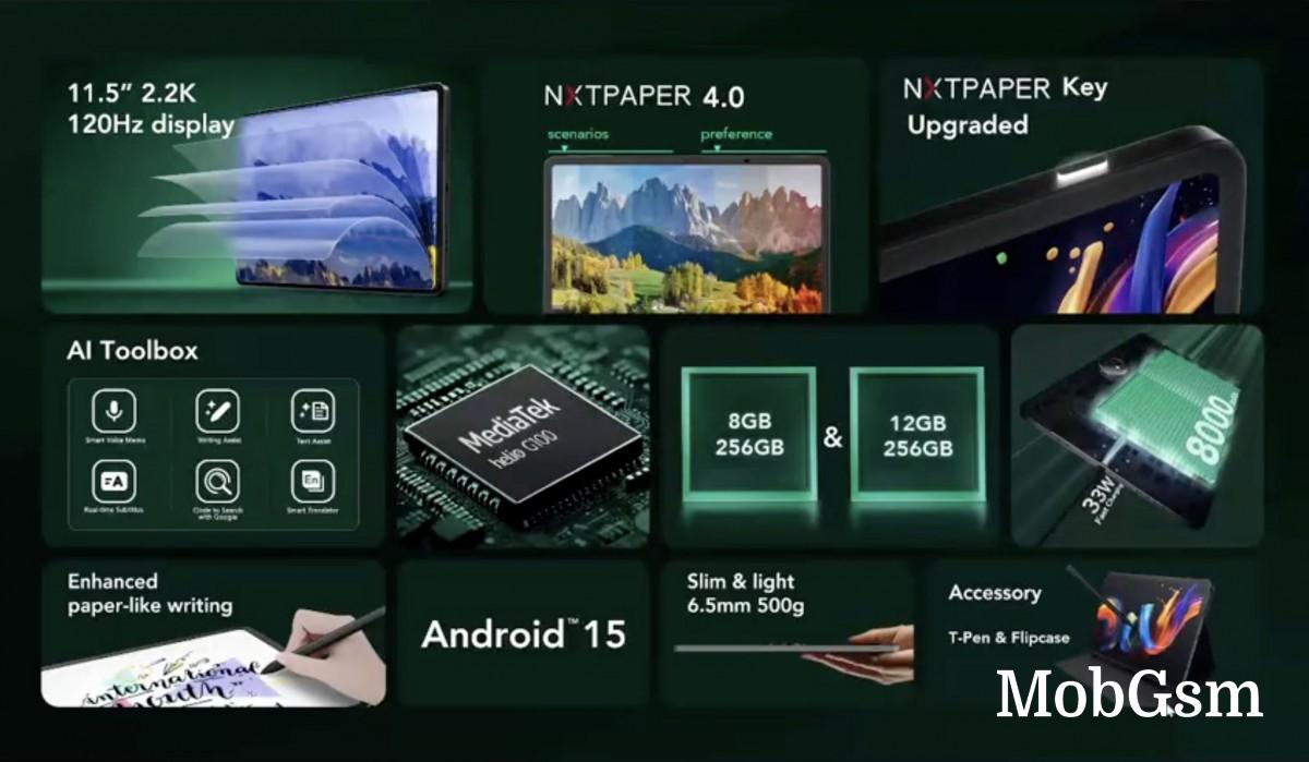 TCL details Nxtpaper 11 Plus tablet at MWC