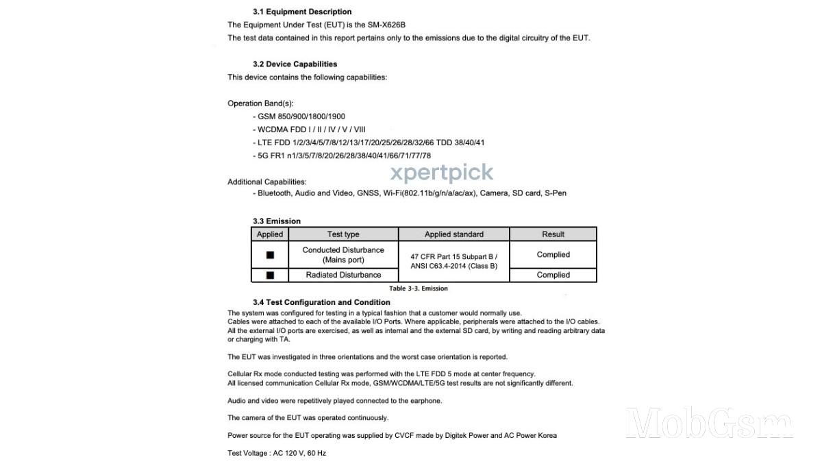 Samsung Galaxy Tab S10 FE+ stops by the FCC