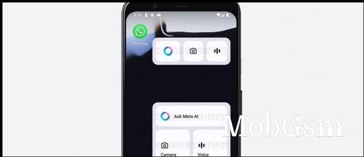 WhatsApp testing new widget to make Meta AI easier to access