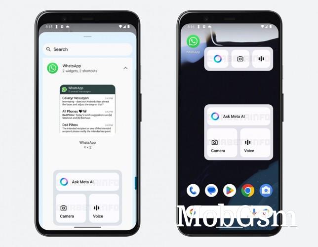 WhatsApp testing new widget to make Meta AI easier to access