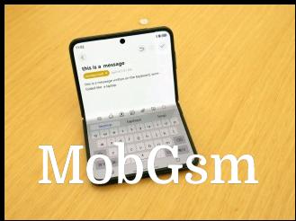 The 6.3” display is quite spacious and also usable when half folded