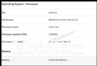 Honor 400 render and specs