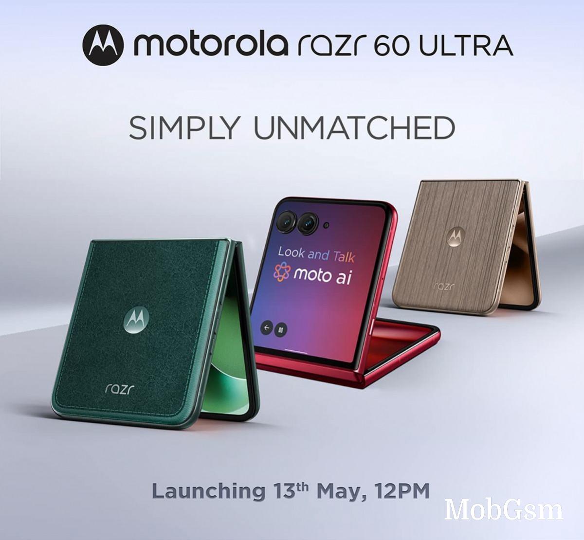Motorola announces Razr 60 Ultra launch date for India