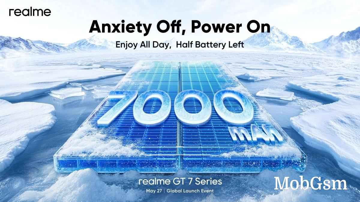 Realme GT 7 has a 7,000mAh battery with 120W charging