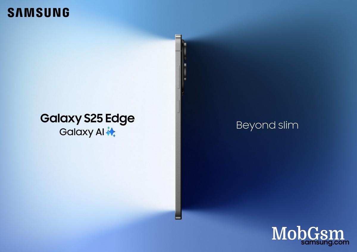 Samsung Galaxy S25 Edge is now official with 5.8mm thin profile, 3,900 mAh battery