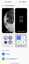 The old Personalizations page - Realme UI 4.0 review