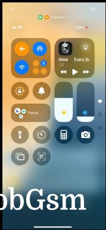 Control Center - Apple iPhone 16 review